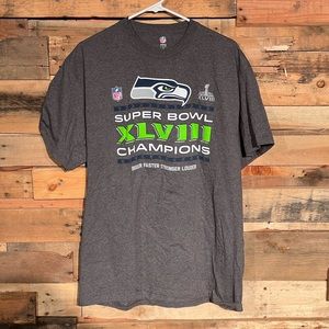 Seattle Seahawks Super bowl t shirt mens XL